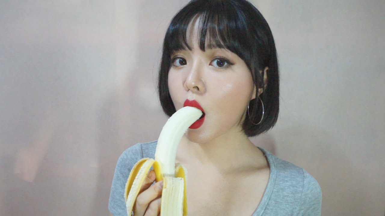 [Rose ASMR]香蕉吃的声音，黏糊糊的口腔的声音